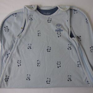 Woolino 4 Season® Classic Baby Sleeping Bag, Merino Wool & Organic Cotton, Panda